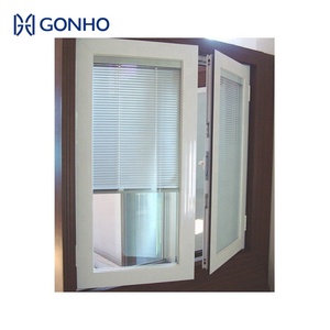 GONHO Customization Built-in Shutter Window Aluminium Louver Window Blinds