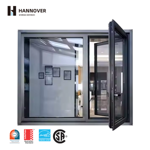 Modern NFRC Aluminum Casement Window Double Triple Glazed Tilt Turn Window