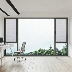 Triple Insulated Tempered Glass Casement Windows Aluminum Frame
