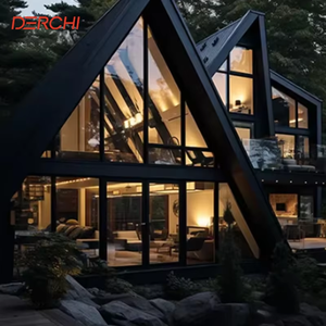 Modern Soundproof Custom Picture Windows Glass Fixed Aluminium Windows Villa Design