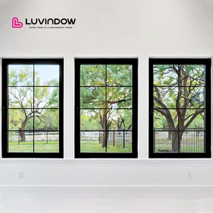 Hurricane Proof High Impact Black Aluminum Alloy Thin Profile Windows