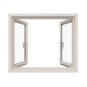 Tempered Glass Soundproof 3 Panel Triple Aluminium Casement windows with Screens