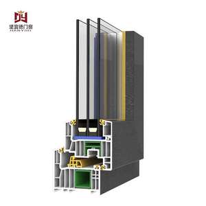 Modern Soundproof UPVC Casement Windows Double Glazed Energy Saving PVC Window
