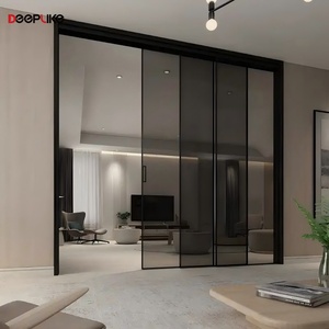 Narrow Foldable Hanging Rail Balcony Triple Sliding Door