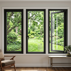 Energy Efficient Soundproof Double Glazed Aluminum Casement Window