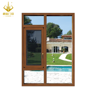 Distressed Finish French Style Villa Window Casement Side Hung with Double Glazed Divided Lites