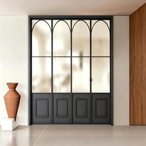 Thermal Break Aluminum Alloy Bi-fold Tempered Glass Windows